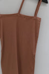 BASERANGE Ribbed Cotton Needle Tank Top TONI and TOTV Collection Made in Portugal BAS-TONI-RB-000-MGH Rose Red